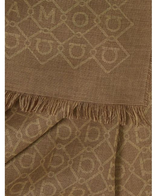 Ferragamo Natural Logo Embellished Stole for men