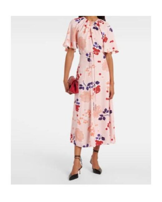 Erdem Pink Floral Shirt Dress