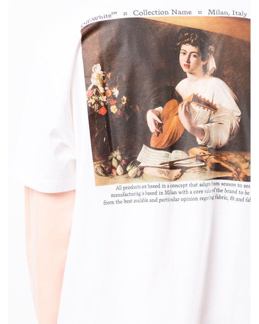Off-White c/o Virgil Abloh White Caravaggio Printed T-Shirt for men