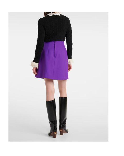 Valentino Purple Bow Skirt