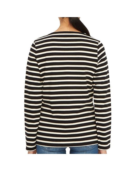 Saint James Black Striped Long-Sleeved T-Shirt