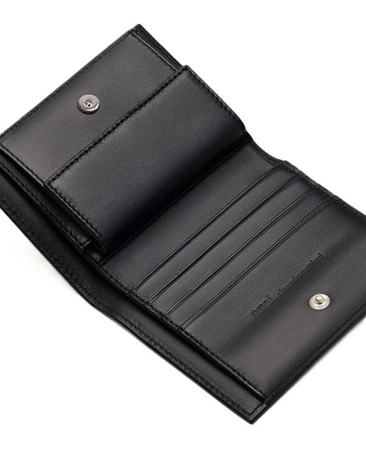 AMI Black Ami De Coeur Bi-Fold Leather Wallet