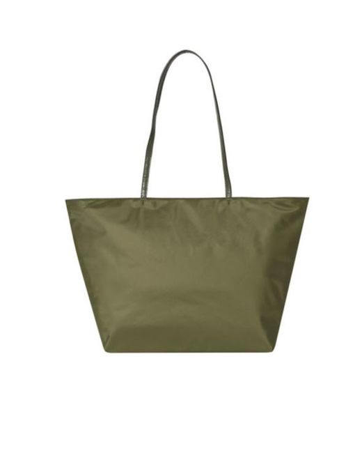 Tory Burch Green Double-Handle Tote Bag