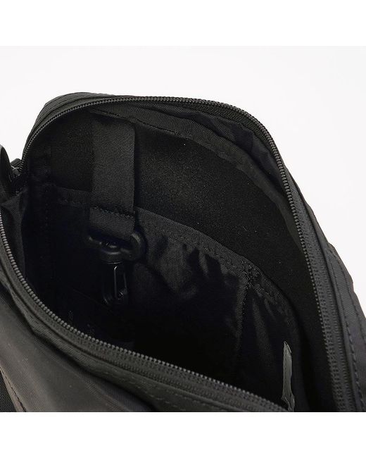 NANGA Black Zippered Shoulder Bag for men