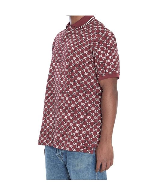 Gucci Red Polo for men
