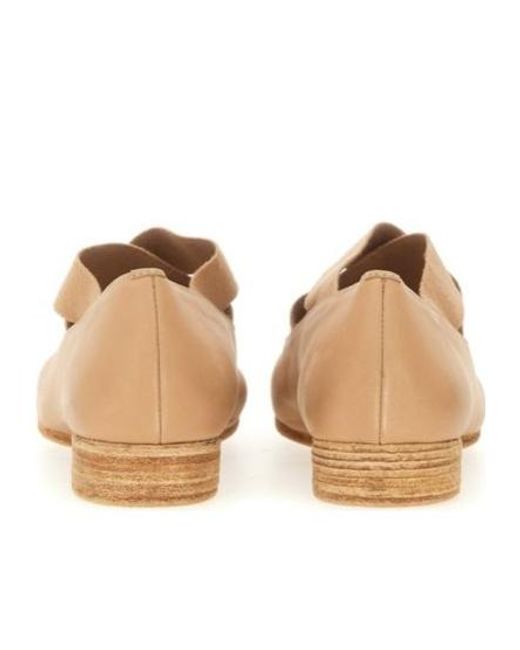 Uma Wang Natural Square-Toed Ballet Shoes