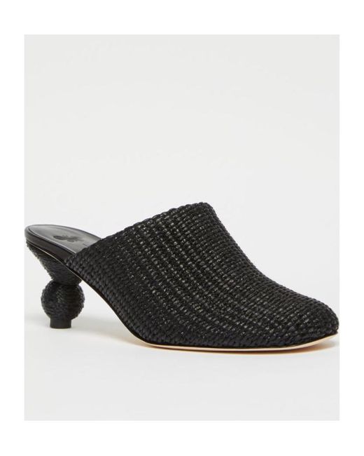 Weekend by Maxmara Black Round Toe Mules