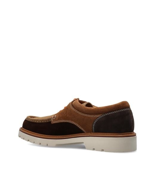 Paul Smith Brown Lace-Up Casual Shoes for men