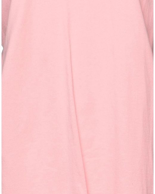 Dolce & Gabbana Pink Solid-Color Short-Sleeved T-Shirt