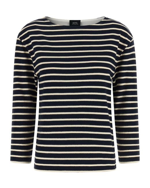 A.P.C. Black Striped Sweater