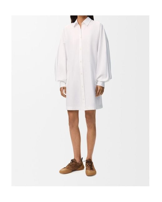 Loewe White Shirt Dress