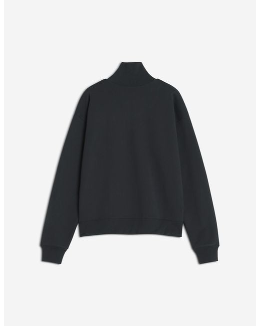Maison Kitsuné Black Maison Kitsuné Dressed Fox Half Zip Sweatshirt