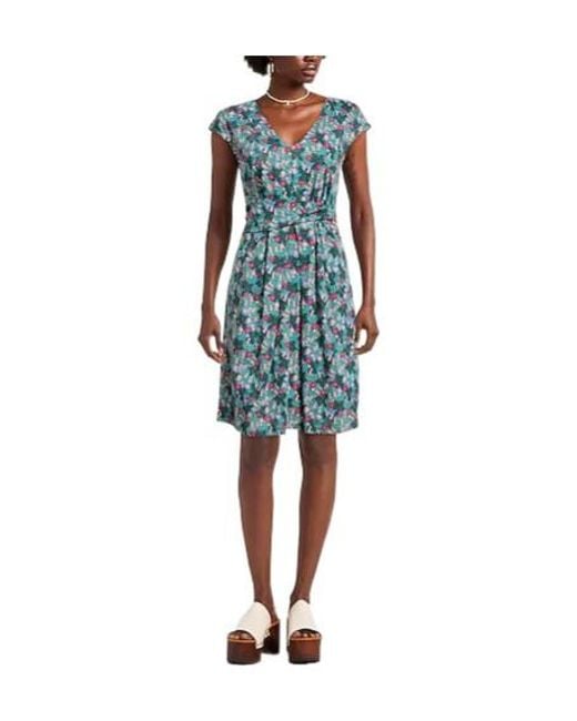 Weekend by Maxmara Blue Printed Pleated Dress