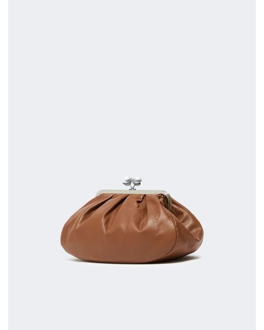 Weekend by Maxmara Brown Sphere Clasp Shoulder Bag