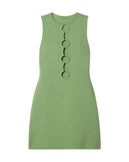 Cult Gaia Green Hartley Cutout Mini Dress