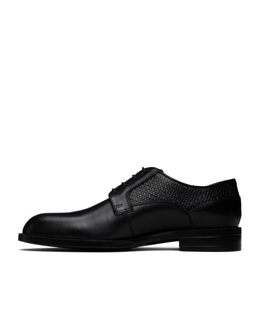 Boss Black Lace-Up Derby Shoes for men