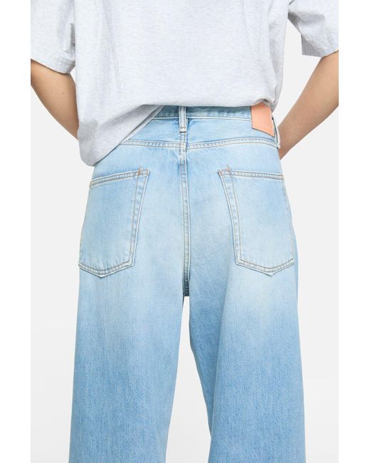 Acne Blue Logo-Patch Jeans for men