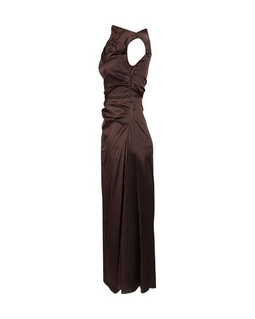 Staud Brown Phare Dress