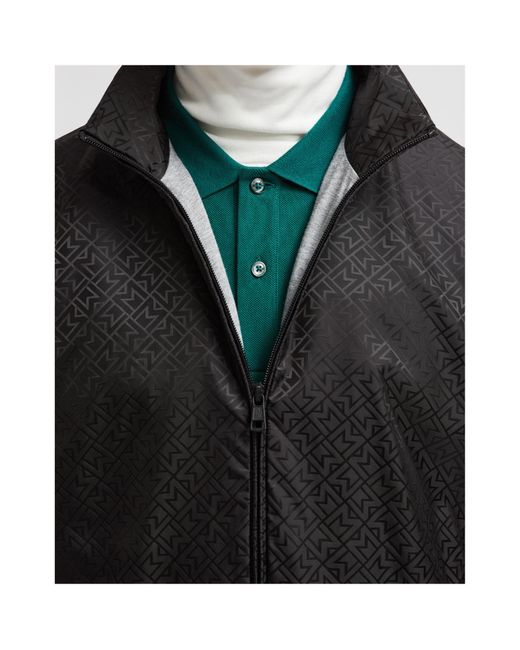 Moncler Black Vanoise Logo Patch Zip-Up Jacket for men