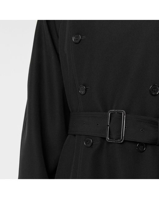 Saint Laurent Black Long Trench Coat for men
