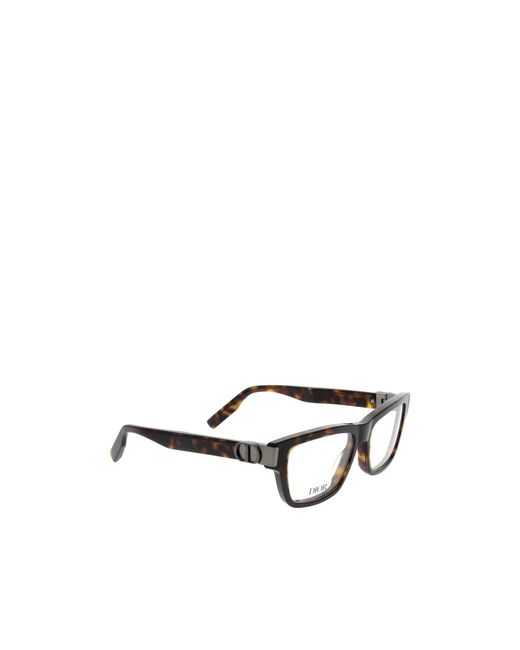 Dior White Eyewear Rectangle-Frame Glasses for men