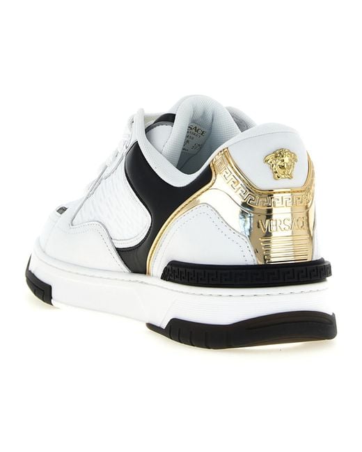 Versace White 'Biggie Basket' Sneakers for men