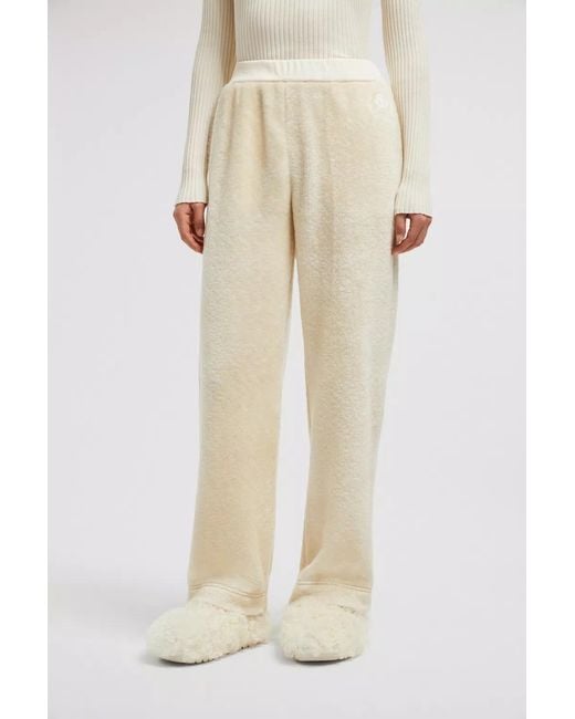 Moncler Natural Elasticated-Waist Logo Patch Track Pants