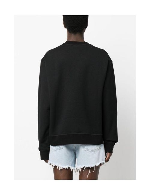 DSquared² Black 'Icon' Print Cotton Sweatshirt