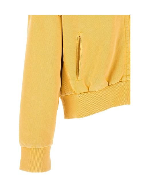 Entire studios Yellow Eternal Boxy Zip Hoodie for men