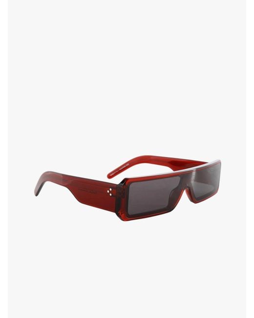 Rick Owens White Geth Rectangle-Frame Sunglasses for men