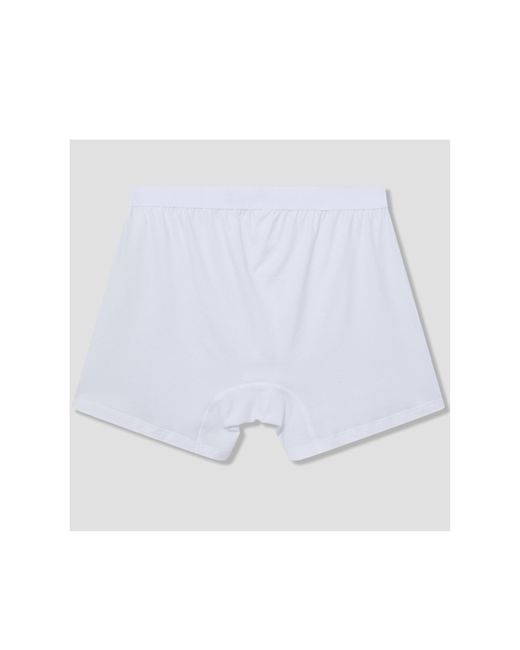 Comme des Garçons White Wide-Leg Boxer Shorts for men