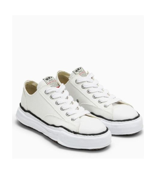 Maison Mihara Yasuhiro White Low-Cut Casual Sneakers for men