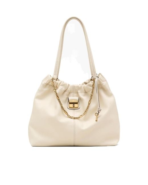 Marc Jacobs Natural The Cristina Logo Detailed Tote Bag