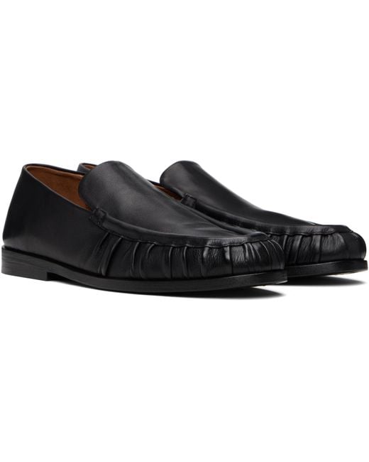 Marsèll Black Round Toe Loafers