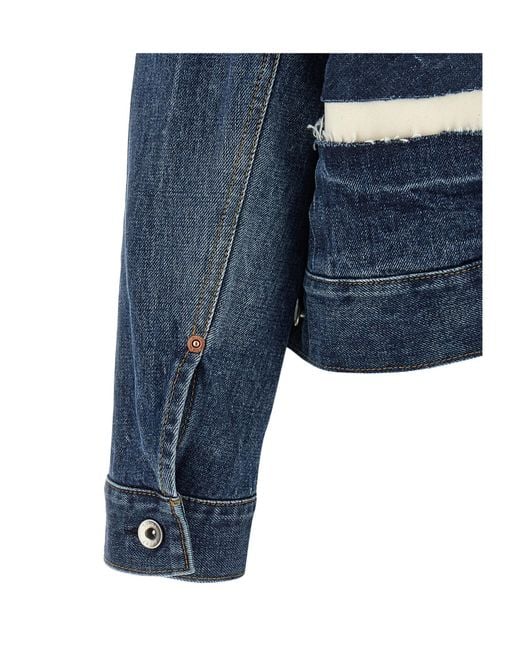Sacai Blue Deconstructed Denim Jacket