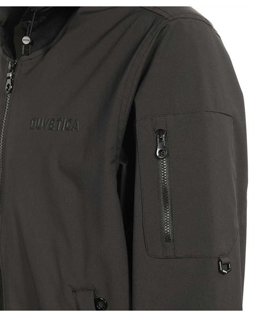 Duvetica Black Long-Sleeved Casual Jacket for men