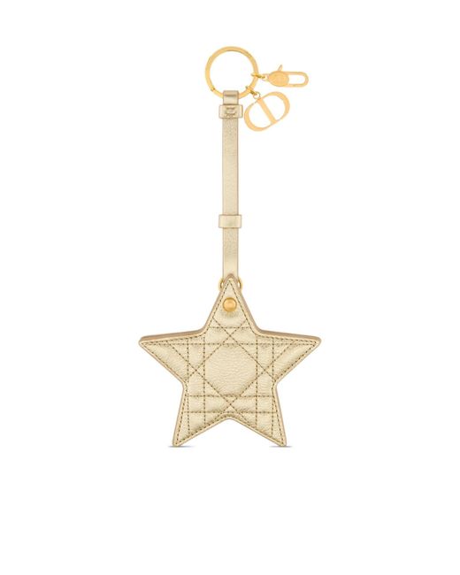 Dior Metallic Star Key Ring With Mirror