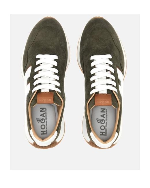 Hogan Green Low-Top Sneakers for men