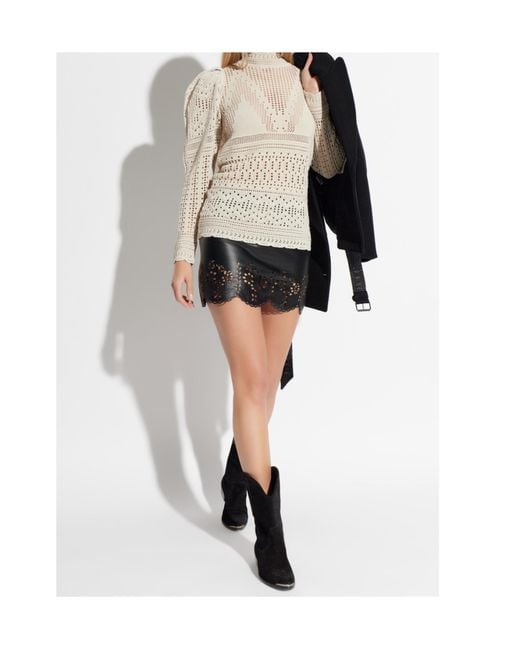 Isabel Marant Natural Dahara Openwork Jumper