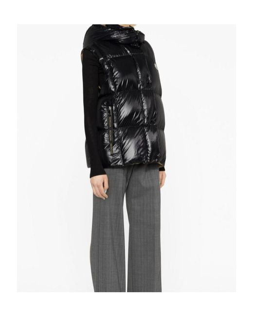 Moncler Black Luzule Hooded Down Vest