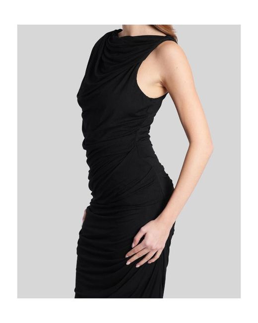 Entire studios Black Draped Sleeveless Top