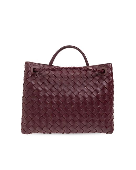 Bottega Veneta Purple Woven Shoulder Bag