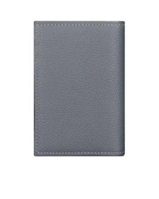 Dior Gray Cd Icon Vertical Bifold Card Holder for men
