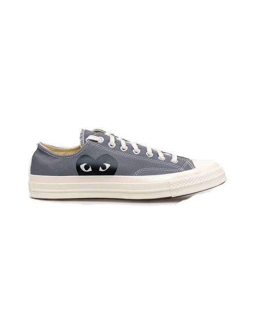 COMME DES GARÇONS PLAY White Logo Lace-Up Casual Shoes for men