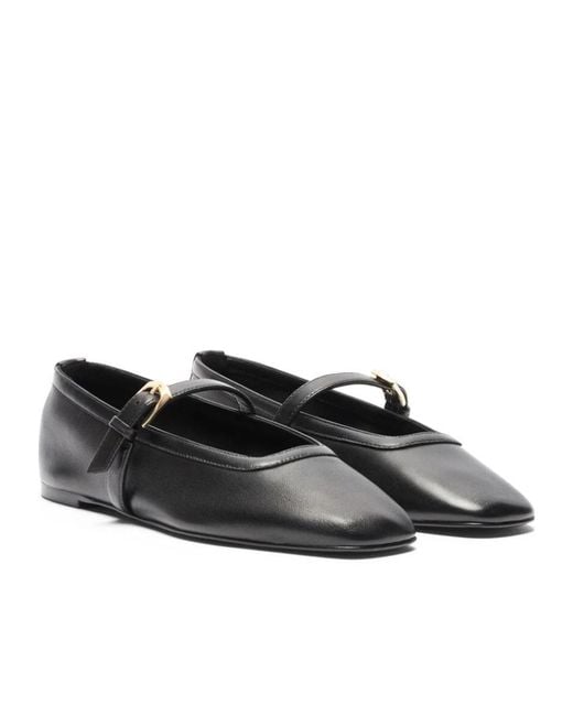 Stuart Weitzman Black Sai Ballet Flat