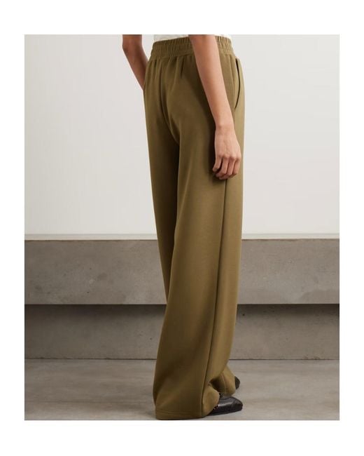 Varley Green The Extra Wide Leg Pleated Doublesoft? Wide-Leg Pants