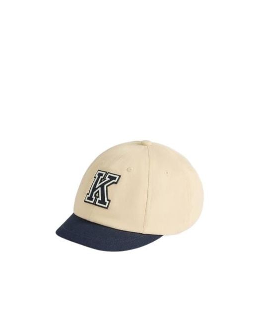 KENZO White Logo Patch Baseball Cap for men