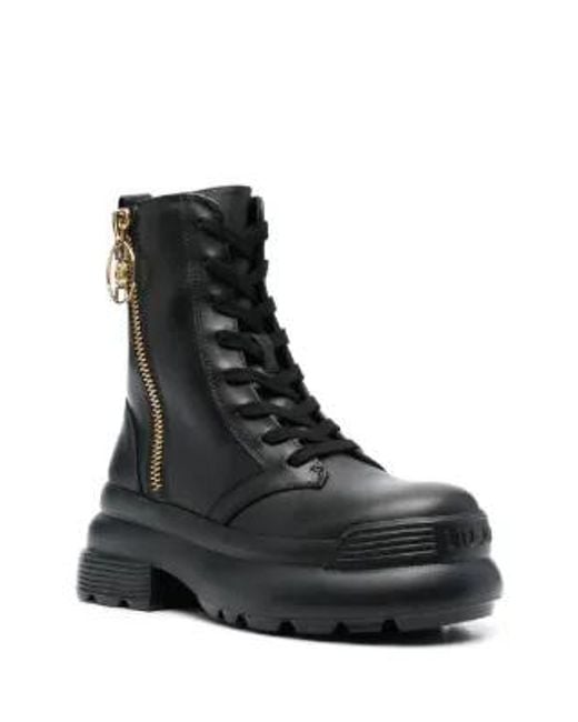 Liu Jo Black Amy Lace-Up Ankle Boots