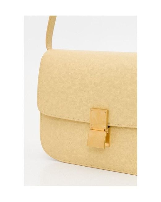 Céline Natural Classic Medium Cork Leather Handbag