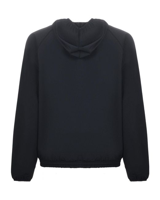 K-Way Black Hooded Zip Jacket for men